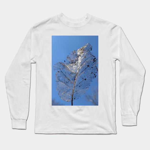 Leaf Skeleton Long Sleeve T-Shirt by pinkal